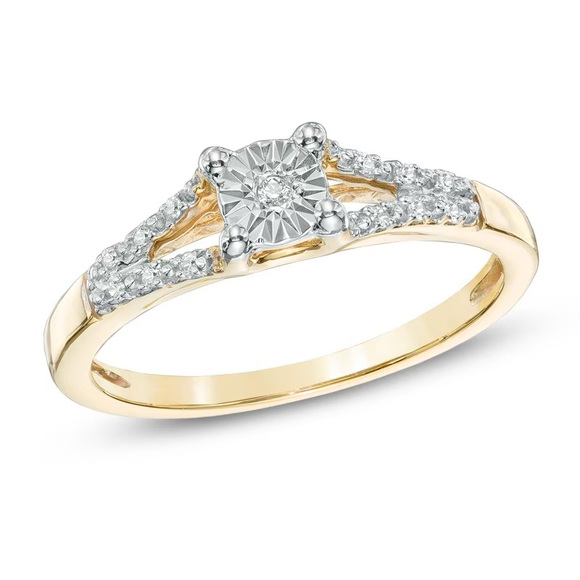 Zales Jewelry - Zales Diamond Accent 10K Gold Ring